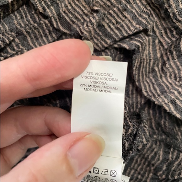 Lucky Brand Brown Cold Shoulder striped top X-LARGE - Picture 6 of 6